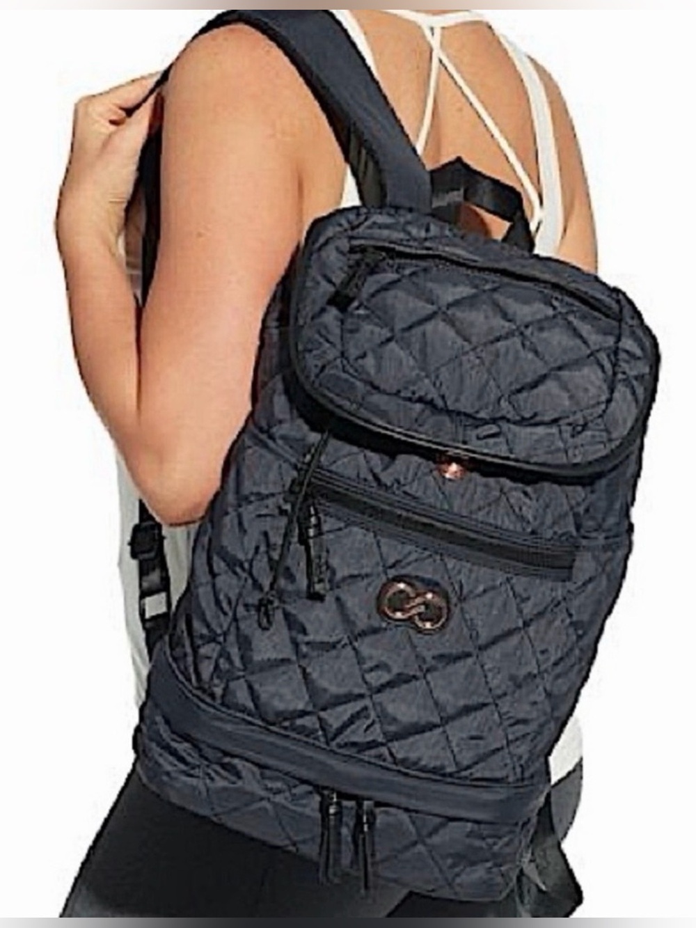 CALIA by Carrie Underwood Quilted Black Backpack